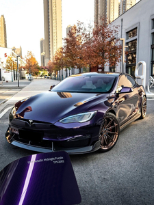 Película Protectora de Pintura para Automóviles Euromaster TPU PPF Color Cambiante Morado Medianoche con Autoreparación y Garantía de 8 Años - Product Image 1