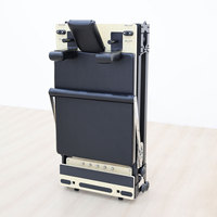 EMAX Lit de Pilates Reformer Professionnel en Alliage d'Aluminium avec Ressorts Allemands, Réglable et Portable, Poids Max Utilisateur 200KG, pour la Maison