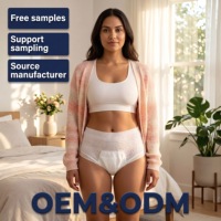 Culottes menstruelles jetables pour femmes, protection nocturne, haute absorption, anti-fuites, protection 360°, marque privée OEM ODM FSC