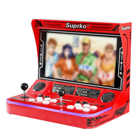 Console de jeu d'arcade miniature 17,3 pouces avec support GBC/MD, résolution 4K, 1 à 2 joueurs
