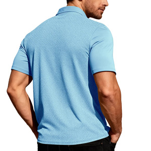 Camisa Casual de Manga Corta para Hombre, Personalizada, Transpirable, Duradera, con Cuello Camisero, Jacquard con Cuentas, de Poliéster, Lavable a Máquina - Product Image 2