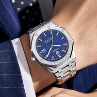 X-GEQCK Nouvelle montre automatique pour homme à trois yeux et six aiguilles, phase de lune, bracelet en acier inoxydable, montres de luxe pour la mode masculine