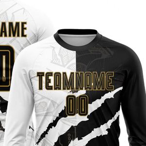 Maillot de football à manches longues bicolore, respirant, à séchage rapide, pour l'entraînement et les matchs, uniforme pour équipes masculines - Product Image 4