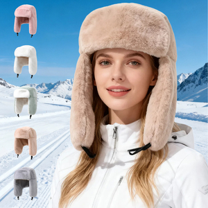 Vente en gros de chapeaux d'hiver unisexes coupe-vent et chauds avec cache-oreilles, chapeaux d'hiver pour hommes et femmes pour le snowboard - Product Image 1