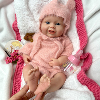 Poupée Reborn Fille en Silicone Souple Corps Entier Réaliste 45CM, Collection Muneca, Idéale pour Compagnon de Vie Senior, Cadeau Parfait pour Noël