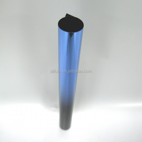 Car Window Tint Film Gradient Blue Windshield Shade Uv Blocking Privacy Film for Trucks Cars Scratch Resistant PET Material