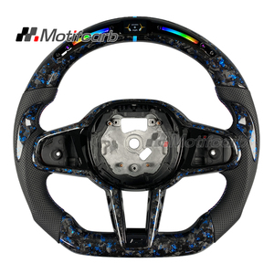 Volante de Fibra de Carbono Forjado con LED Personalizado para BMW G20 G21 G30 G31 X3 X5 F90 F95 F97 X4 X6 M3 M4 2017-2026, Mejora del Interior - Product Image 1