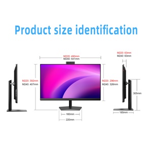 Hoàn chỉnh máy tính để bàn PC Intel Core I7 16GB DDR3 RAM 23.8 "FHD LCD hiển thị chất lượng cao tất cả-trong-một kinh doanh sử dụng SSD + HDD - Product Image 5