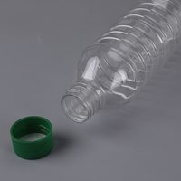 Bouteilles d'eau minérale rondes transparentes en PET de 300 ml, bouteilles de boisson en plastique jetables, bouteilles à jus avec bouchon