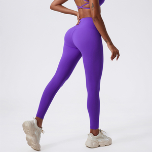 Leggings da Palestra a <span class=keywords><strong>Vita</strong></span> <span class=keywords><strong>Alta</strong></span> da Donna in Tessuto Super Morbido con Controllo Addominale per Corsa Allenamento Fitness Esercizio <span class=keywords><strong>Pantaloni</strong></span> Yoga - Product Image 4