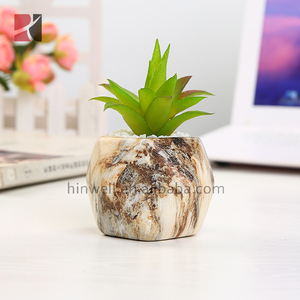 Vasi in Ceramica Smaltata Geometrica Mini per <span class=keywords><strong>Piante</strong></span> Succulente, Piccoli Fioriere con Foro di Drenaggio per Uso Domestico - Product Image 2