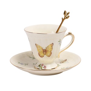 Juego <span class=keywords><strong>de</strong></span> Taza y Platillo <span class=keywords><strong>de</strong></span> Porcelana Hechos a Mano <span class=keywords><strong>de</strong></span> Estilo Rústico Vintage, Exquisito Juego <span class=keywords><strong>de</strong></span> Regalo Europeo para el Té <span class=keywords><strong>de</strong></span> la Tarde Francés - Product Image 5