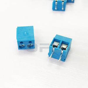 2-Pin 5.0mm Pitch Blue Screw <strong>Terminal</strong> Block Circuit Board Electrical <strong>Connector</strong> Low Operating Frequency Circuit Board <strong>Terminal</strong> - Product Image 2