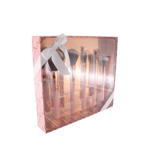 Stampati personalizzati spazzola cosmetico di trucco scatola di imballaggio con finestra trasparente - Product Image 1