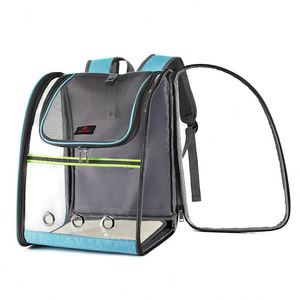 BSCI Factory Hot selling dog supplies pet <b>backpack</b> PVC space capsule <b>cat</b> bag transparent breathable out portable folding pet bag - Product Image 5