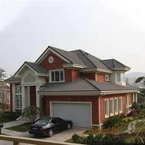 prefabricated luxury&security designs house light steel frame house prefab villas