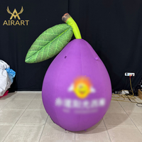 Le modèle gonflable réaliste de ballon de pruneau pour le centre commercial de marché annoncent l'activité de promotion