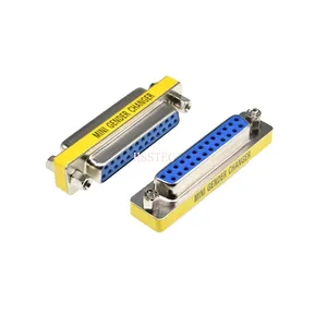 DB9 DB15 DB25 DB37 9/15/25/37 pin female to female/male to male RS232 serial port com CONNECTOR Mini Gender Changer adapter