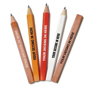 Crayon de charpentier octogonal professionnel de 25 cm avec logo personnalisé pour la construction et l'architecture – Cadeau promotionnel pour menuisiers (vente en gros) - Product Image 1