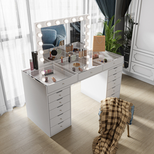<span class=keywords><strong>Coiffeuse</strong></span> d'Angle Moderne <span class=keywords><strong>Vintage</strong></span> de Luxe Léger Style Indien pour Filles, avec Tiroirs, pour Salle de Bain, Panneau <span class=keywords><strong>en</strong></span> <span class=keywords><strong>Bois</strong></span> - Product Image 5