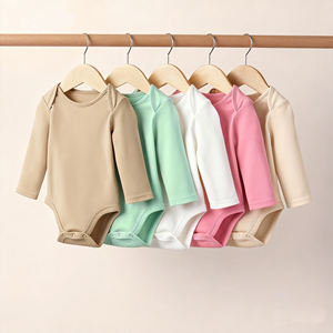 Ropa de Bebé Unisex Personalizada 100% Algodón Peinado, Body Liso para Bebés de 0 a 3 Meses, Mameluco para Recién Nacidos - Product Image 1