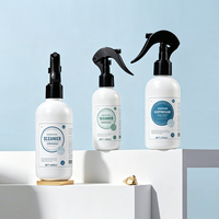 Bouteille pulvérisateur à gâchette en plastique HDPE blanche, cylindrique, rechargeable, 250 ml, 500 ml, pour désinfectant, produits chimiques, usage domestique, toilettes