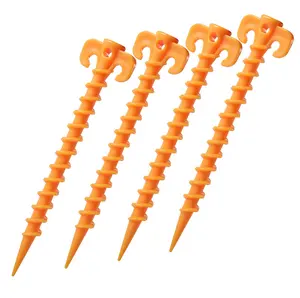 20 cm Spiral Plastic Tent Stakes Canopy Stakes Beach Sand Stakes Heavy Duty Tent Pegs