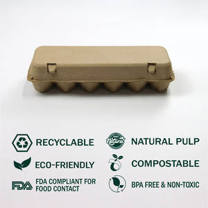 生分解性紙トレイと紙製卵箱の工場直卸売 - Product Image 2