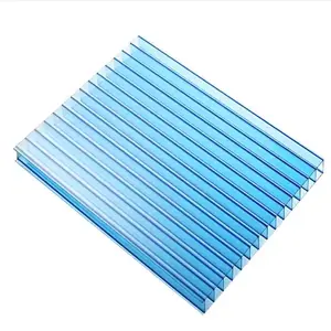 Durable polycarbonate hollow/policarbonate roofing sheet twin wall triple wall sheet for Skylight Roofing polycarbonate hollow c