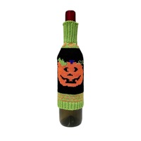 Décoration de bouteille tricotée en forme de squelette pour Halloween, très vendue, pour fêtes d'Halloween