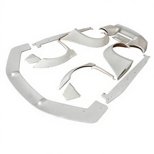 Kit carrosserie pour Audi R8, spoiler avant, jupe latérale, aileron, ailes avant et arrière, kit large carrosserie pour l'extérieur <span class=keywords><strong>de</strong></span> la <span class=keywords><strong>voiture</strong></span>, pièces automobiles - Product Image 1