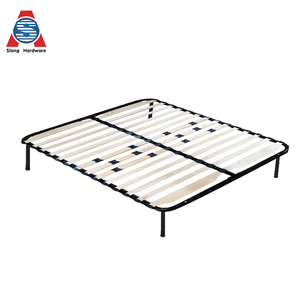 Cadre de <span class=keywords><strong>lit</strong></span> simple à profil bas en métal avec sommier à lattes, sans sommier à ressorts - Product Image 3