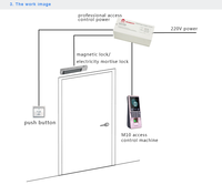 SDK gratuito WIFI en línea Software en la nube Tarjeta RFID Reconocimiento de huellas dactilares faciales Control DE ACCESO Máquina de asistencia de tiempo de empleado