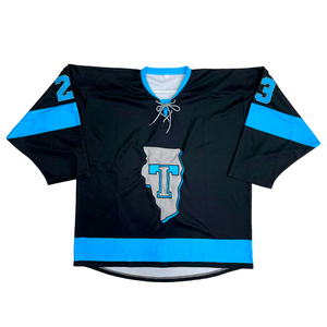 Custom Unisex Team Name Hockey Jerseys Embroidery Logo Breathable Plus Size Tackle Twill Ice Hockey Jersey - Product Image 2