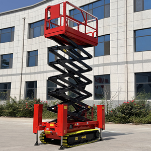 Custom 4-18M Rupsantenne Lift Werkplatform Ruw Terrein Elektrische Mobiele Track Sissor Lift Met Ce - Product Image 4