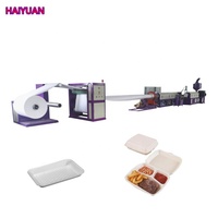 Mesin Pembuat Kotak Makan PS Foam Thermacol / Mesin Thermoforming Pembuat Piring Styrofoam