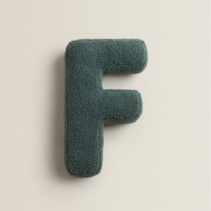 Boucle Alphabet Pillow Custom <strong>Letter</strong> Initial <strong>Letter</strong> <strong>Cushion</strong>, Nursery Monogram Decorative Baby Shower Gift Blush - Product Image 4
