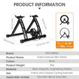 WEST BIKING-<span class=keywords><strong>Rodillo</strong></span> de <span class=keywords><strong>entrenamiento</strong></span> de ciclismo <span class=keywords><strong>para</strong></span> interior, plataforma de soporte <span class=keywords><strong>para</strong></span> ciclismo <span class=keywords><strong>en</strong></span> el hogar - Product Image 6