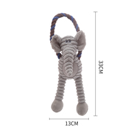 Meilleurs articles pour animaux de compagnie, jouet à mâcher interactif pour chien, jouet en corde résistant, jouet en forme d'animal pour chiens de petite et moyenne taille, accessoires