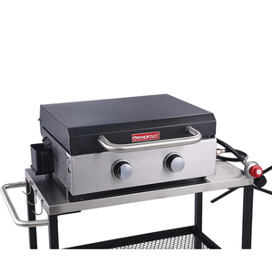 <span class=keywords><strong>Plaque</strong></span> de <span class=keywords><strong>cuisson</strong></span> plate en acier inoxydable pour barbecue, camping, pique-nique et cuisine extérieure - Product Image 3