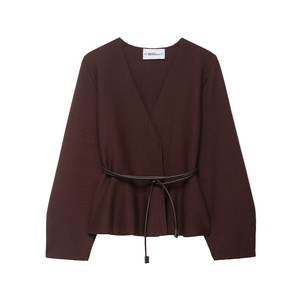 Nuova <span class=keywords><strong>cintura</strong></span> da <span class=keywords><strong>donna</strong></span> autunno 2025 alla moda <span class=keywords><strong>con</strong></span> scollo a V cappotto <span class=keywords><strong>cardigan</strong></span> in maglia retrò <span class=keywords><strong>cardigan</strong></span> chic a maniche lunghe da <span class=keywords><strong>donna</strong></span> - Product Image 1