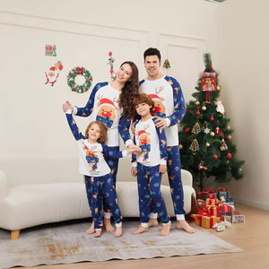 Família Natal Pijama Conjunto Combinando Xmas Deer Print Pijama Mãe Filha Pai Filho Outfit Família Look Homewear Terno - Product Image 1
