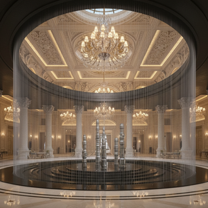 Rideau d'eau optique en acier inoxydable <span class=keywords><strong>professionnel</strong></span>, CNC, décoration paysagère, écologique, durable, installation facile - Product Image 1