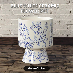 Maceta de Cerámica de Porcelana Azul y Blanca de Estilo Chino Clásico, Ecológica, Universal, para Orquídeas Phalaenopsis, Decoración del Hogar - Product Image 2