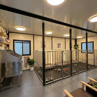 Casa Contenedor Expandible de Una Sola Planta para Jardín, Clínica Veterinaria, Centro de Cría de Perros, Tienda de Mascotas de Alta Gama con Aire Acondicionado