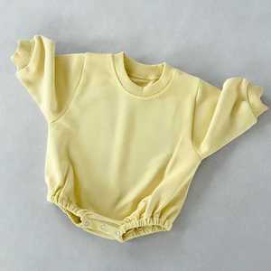 Combinaison courte à manches courtes pour bébé de haute qualité, tenue pour bébé, coton biologique, combinaison en molleton français, vêtements pour nourrissons - Product Image 4