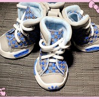 Ours en peluche Chaussures à semelles souples pour petits chiens Chiots Chaussures antidérapantes et respirantes pour chiots Lot de 4 pour une utilisation estivale