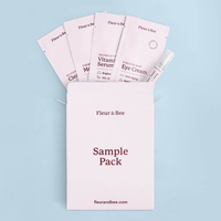 Soins de la peau biodégradables personnalisés à trois joints latéraux Échantillon cosmétique Sachet patchs pour le sommeil Sels de bain Petite pochette d'emballage en paquet