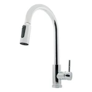 Lead-free 3-in-1 Filter water Pull out Kitchen Faucet Flexible Swivel Pull Out Sink Hot Cold Water Saving Mixer Faucet Tap