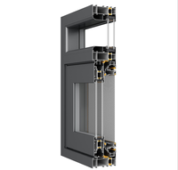 Système de fenêtre coulissante horizontale à rupture de pont thermique en alliage d'aluminium série 110, double vitrage insonorisé, avec cadre dissimulé
